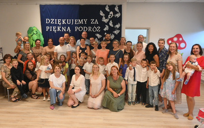 Zdjęcie do Dziękujemy za piękną podr&oacute;ż- zakończenie w oddziale przedszkolnym Szkoły Podstawowej w Przyłękach