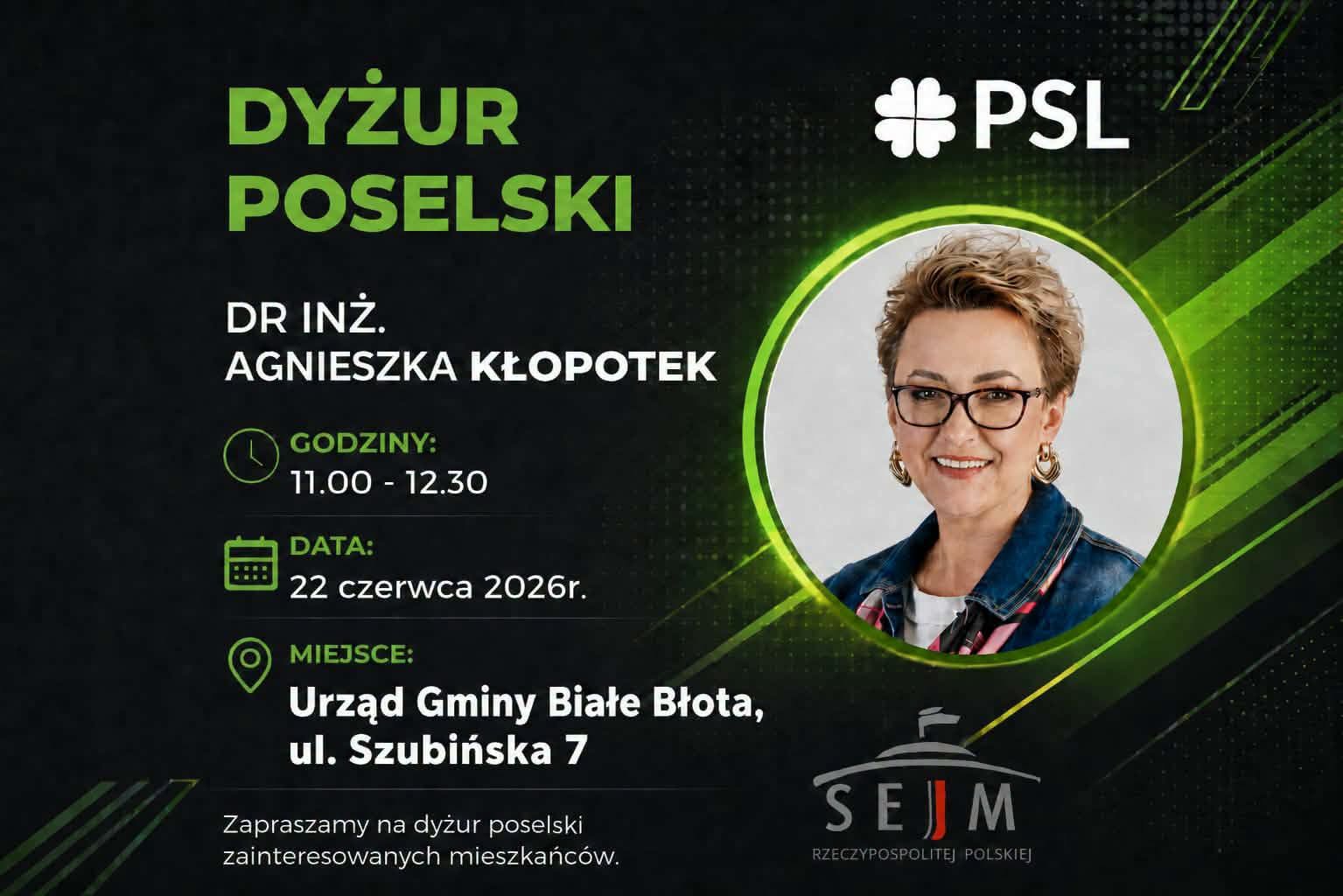 dyżur poselski w&nbsp;urzędzie