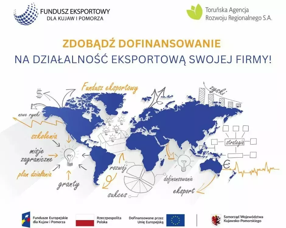 Zdjęcie do Skorzystaj ze wsparcia w ramach projektu &bdquo;Fundusz Eksportowy dla Kujaw i Pomorza&rdquo;!