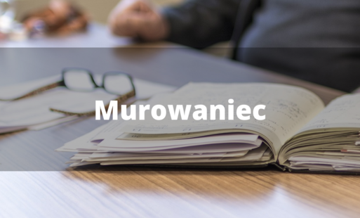 notatnik z napisem "Murowaniec"