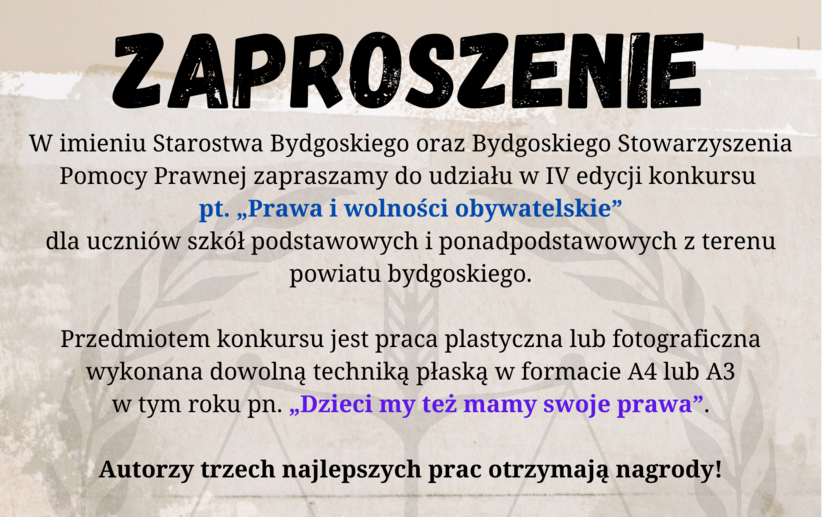 Zdjęcie do IV edycja konkursu dla uczni&oacute;w pt. &bdquo;Prawa i wolności obywatelskie&rdquo;