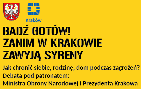 Zdjęcie do Debata ekspercka  &bdquo;Bądź got&oacute;w! Zanim w Krakowie zawyją syreny&rdquo;