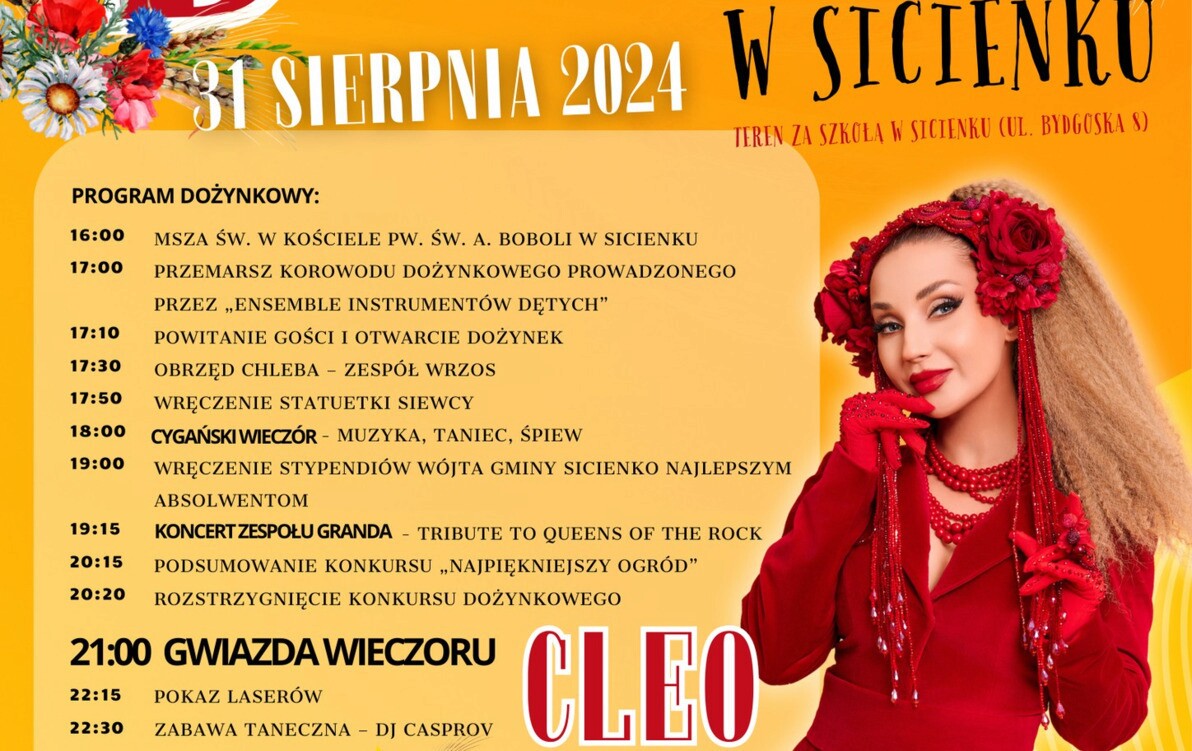Zdjęcie do Dożynki powiatowo-gminne w Sicienku