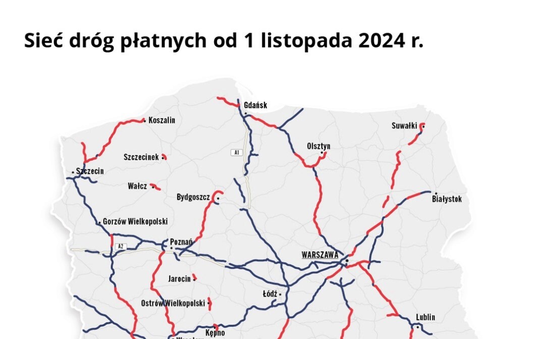 Zdjęcie do Nowe odcinki dr&oacute;g płatnych w e-TOLL
