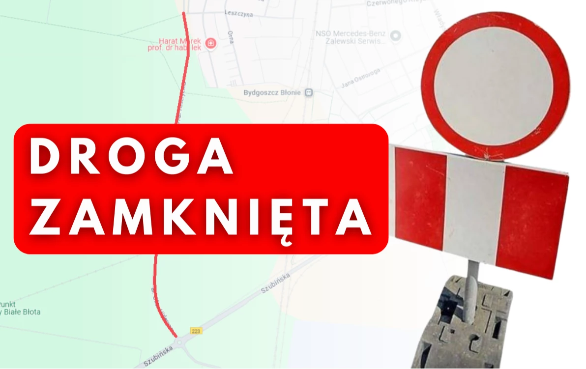 Zdjęcie do Dnia 18.03.2025 r. droga przy alei Ofiar Hitleryzmu w Białych Błotach zostanie zamknięta