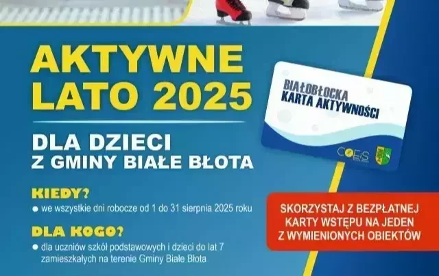 Zdjęcie do AKTYWNE LATO Z BIAŁOBŁOCKĄ KARTĄ AKTYWNOŚCI!